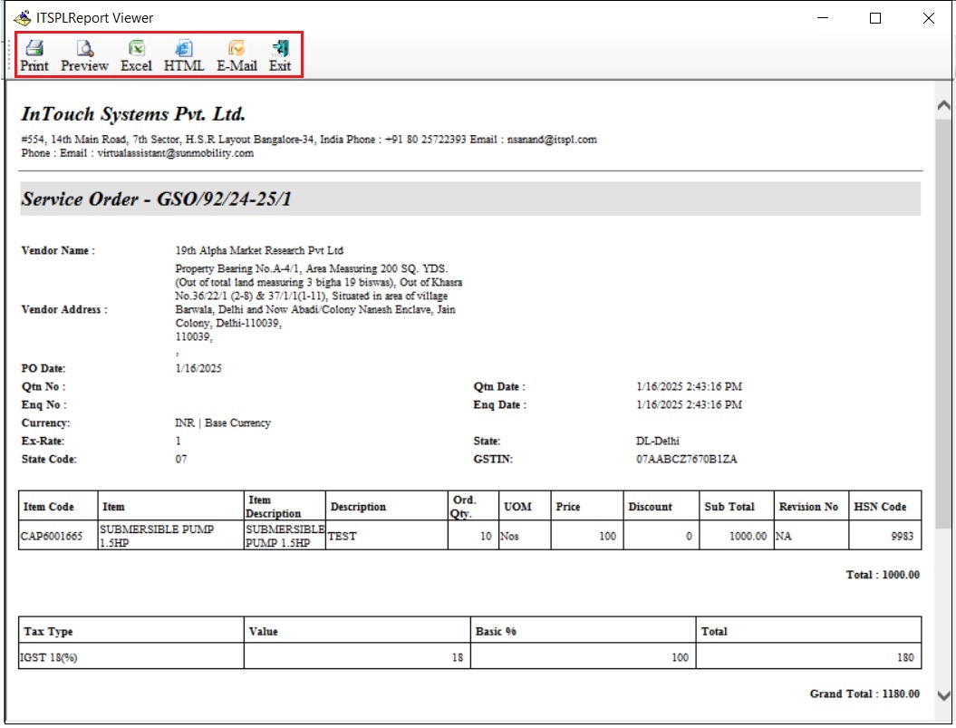 17. General Service Order | IcSoft ERP and MES Wiki Site